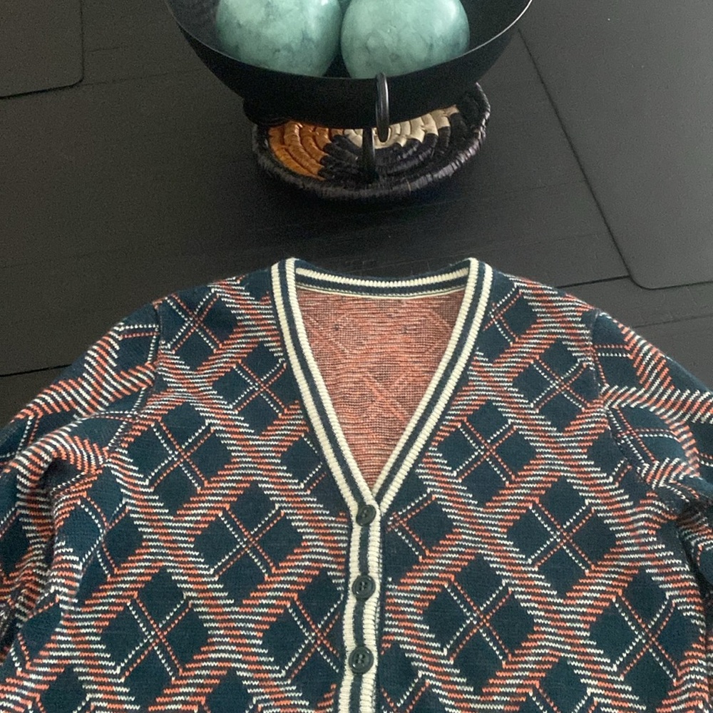 Patterned Sweater Cardigan - image 2